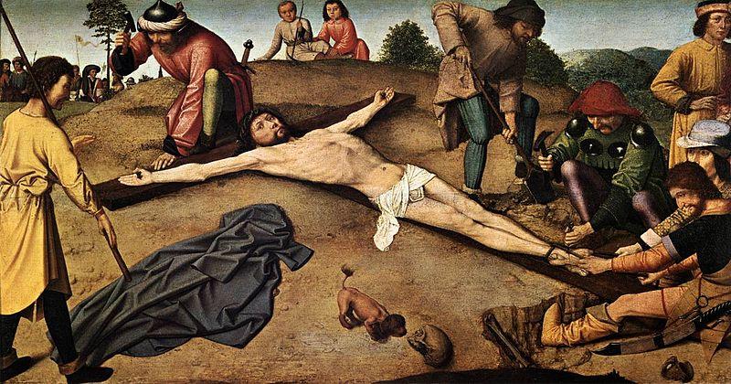 Gerard David Christ Nailed to the Cross Sweden oil painting art